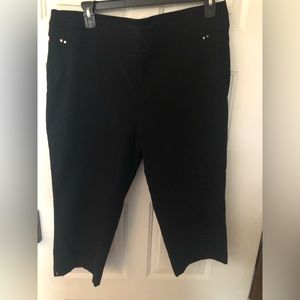 Briggs Black Office Casual capris.